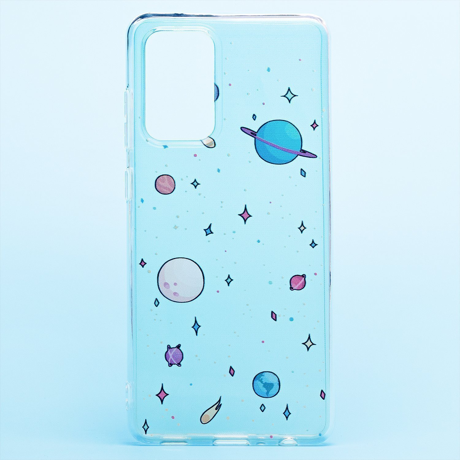 

Чехол Samsung SM-A725F (Galaxy A72) силиконовый (рис.242/007), Прозрачный