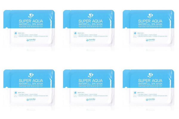 

Маска для лица Eyenlip beauty Super Aqua Waterfull Spa Mask 25мл в уп, 6 уп