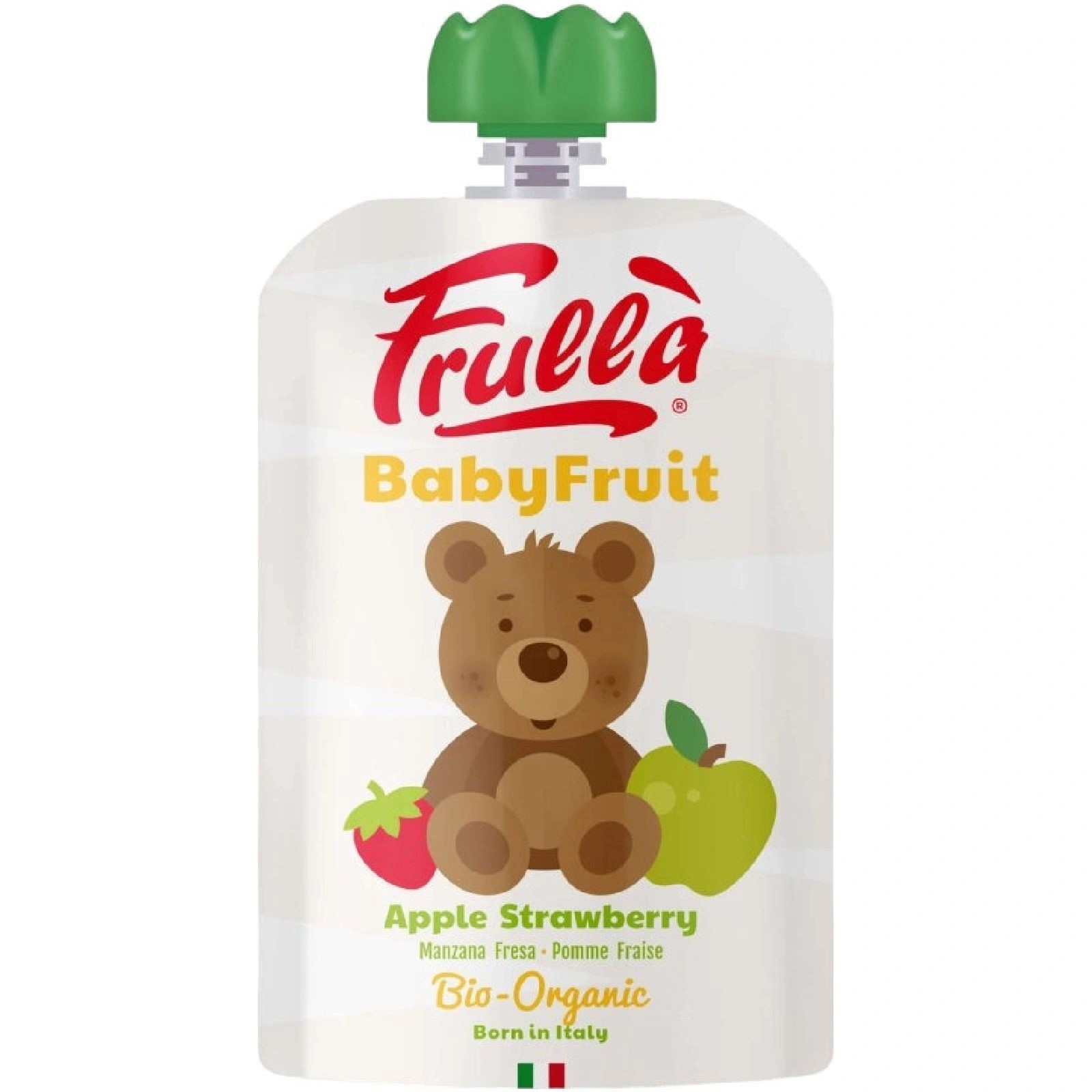 

Пюре Frulla Apple and Strawberry яблоко-клубника с 6 месяцев 100 г