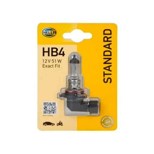 

Лампа Неllа, Нв3 12V 60W Р20D Stаndаrd, Блистер (Х1) 8Gн005635-128 HELLA PAGID/BEHR 8gh005