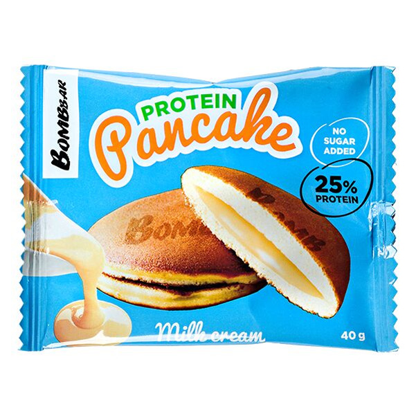 

BOMBBAR Печенье Bombbar Pancake Protein 40 г, 1 шт, вкус: молочный крем, Печенье Bombbar Pancake Protein 40 г, 1 шт, вкус: молочный крем