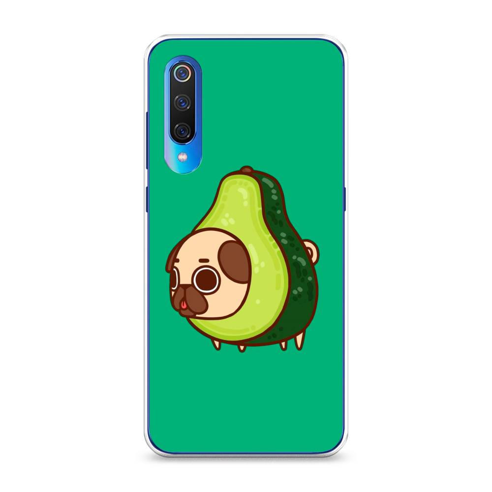 

Чехол на Xiaomi Mi 9 "Мопс авокадик", Зеленый, 34850-1