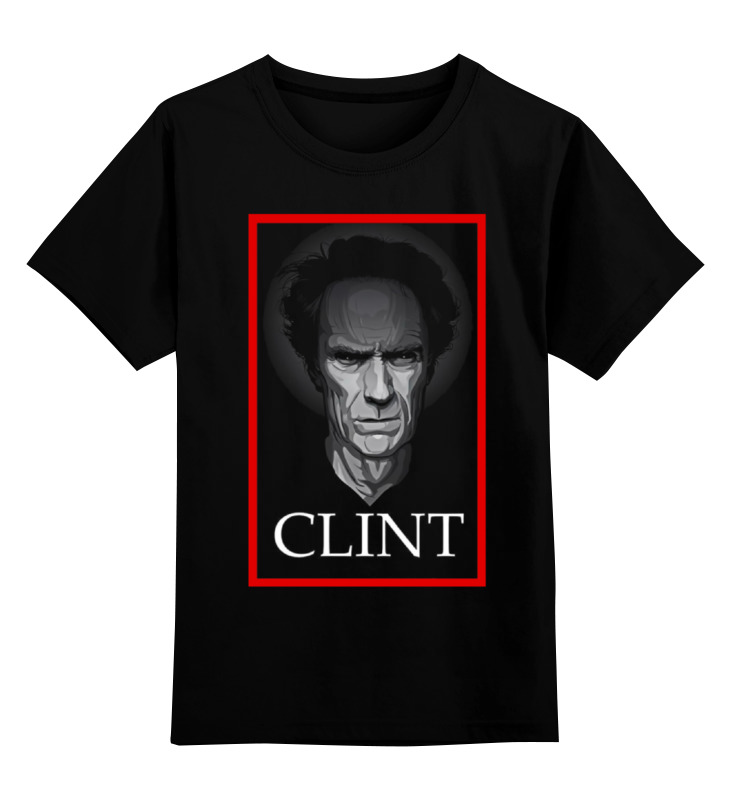 

Футболка детская Printio Clint eastwood цв. черный р. 164, Clint eastwood