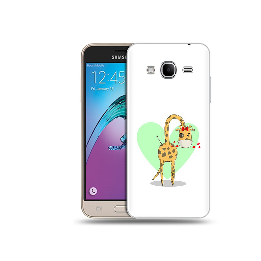 

Чехол MyPads Tocco для Samsung Galaxy J3 (2016) Влюбленный жираф 14 февраля, Прозрачный, Tocco