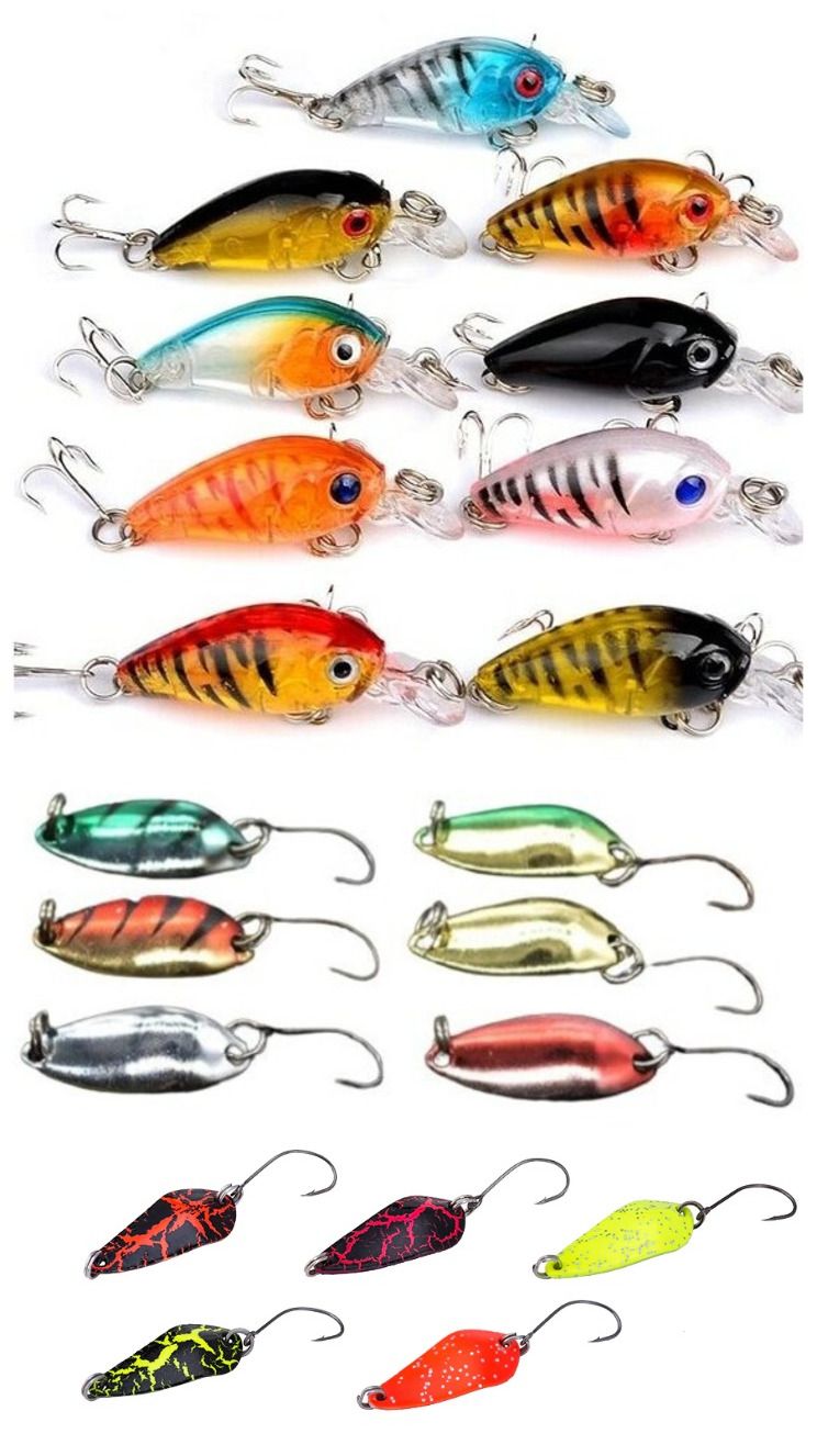 

Форелевые блесны и воблеры. Набор 20 штук. Lucky Fish. KIT390, KIT390