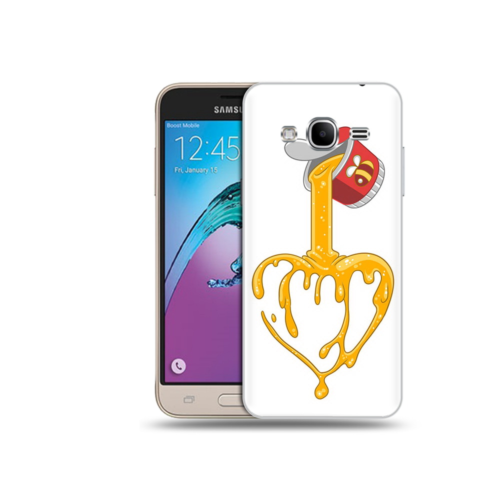 

Чехол MyPads Tocco для Samsung Galaxy J3 (2016) медовое сердце (PT29089.580.471), Прозрачный, Tocco