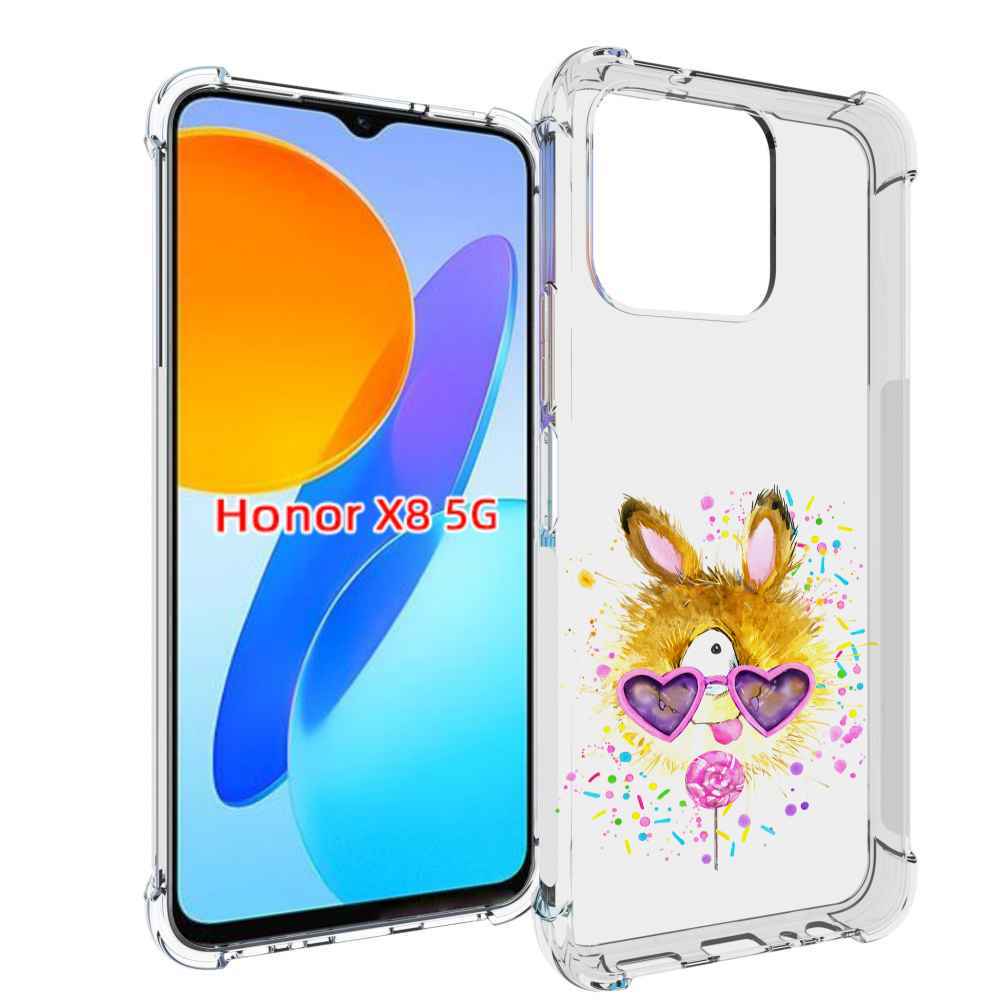 

Чехол MyPads Чупя для Honor X8 5G, Прозрачный, Tocco