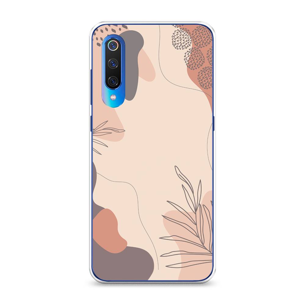 

Чехол на Xiaomi Mi 9 "Нюдовые тона", Коричневый;серый, 34850-4