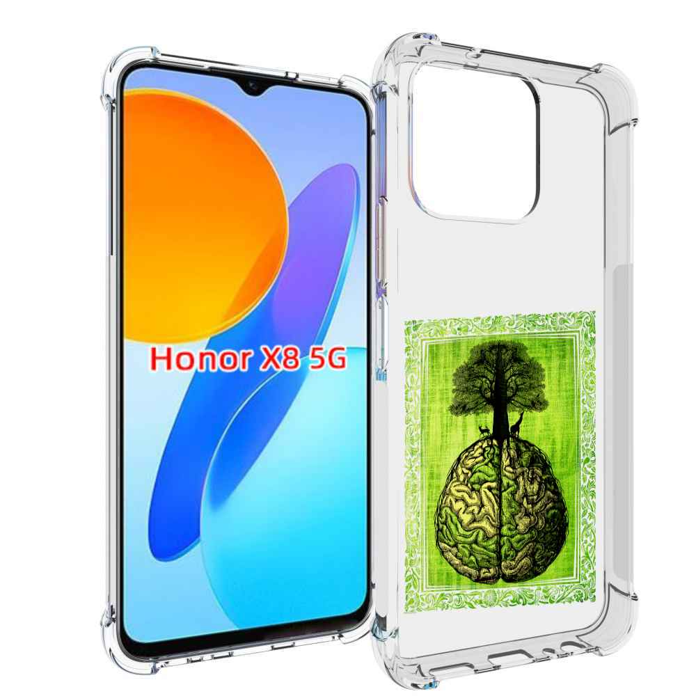 

Чехол MyPads абстракция здоровый мозг для Honor X8 5G, Прозрачный, Tocco