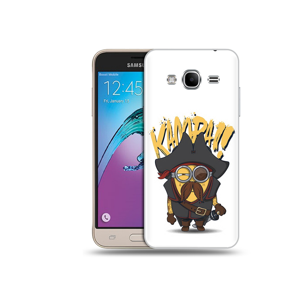 Чехол MyPads Tocco для Samsung Galaxy J3 (2016) миньон пират (PT29089.580.476)