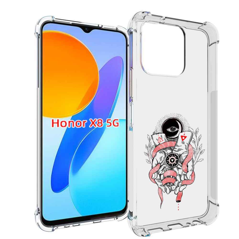 

Чехол MyPads абстрация связанные руки для Honor X8 5G, Прозрачный, Tocco