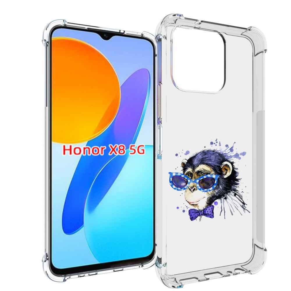 

Чехол MyPads акварельная обезьяна для Honor X8 5G, Прозрачный, Tocco