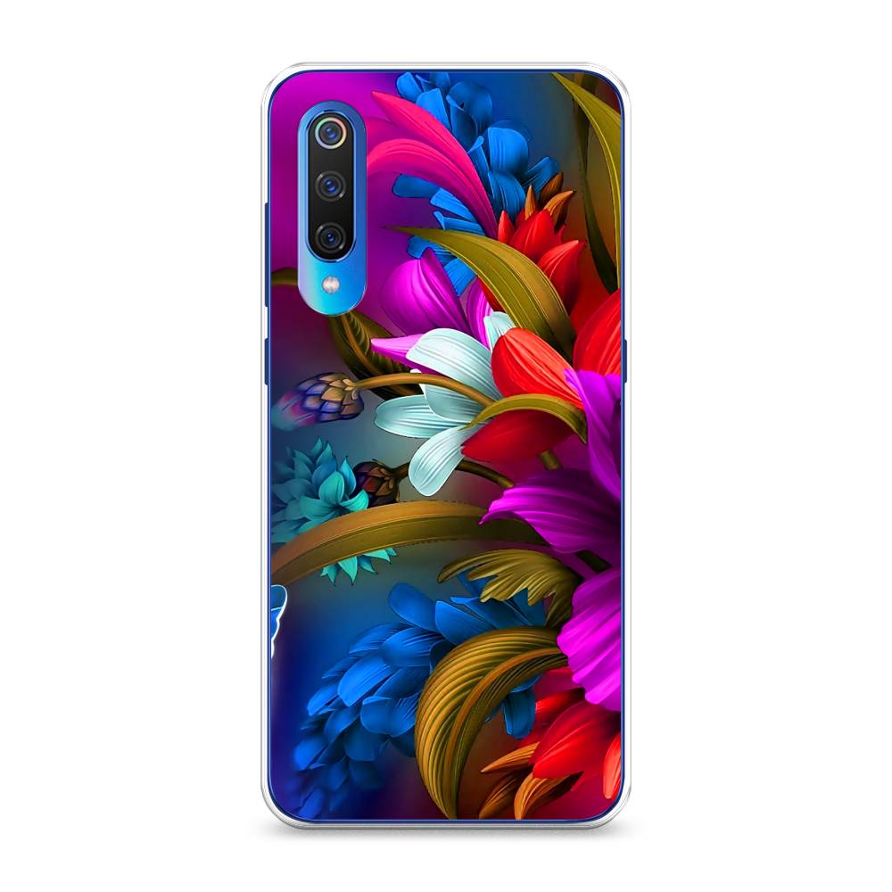 

Чехол на Xiaomi Mi 9 "Фантастические цветы", Фиолетовый;красный;синий, 34850-2