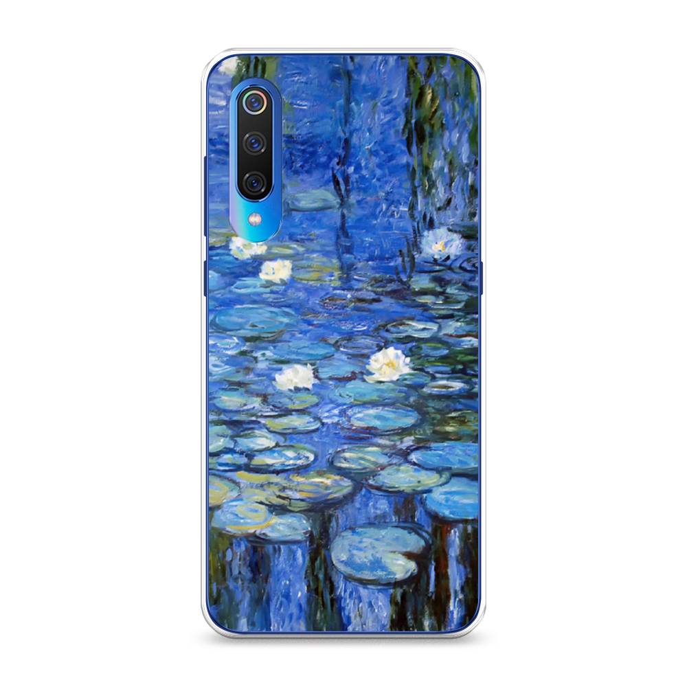 

Чехол на Xiaomi Mi 9 "Нарисованный пруд", Синий;зеленый, 34850-4