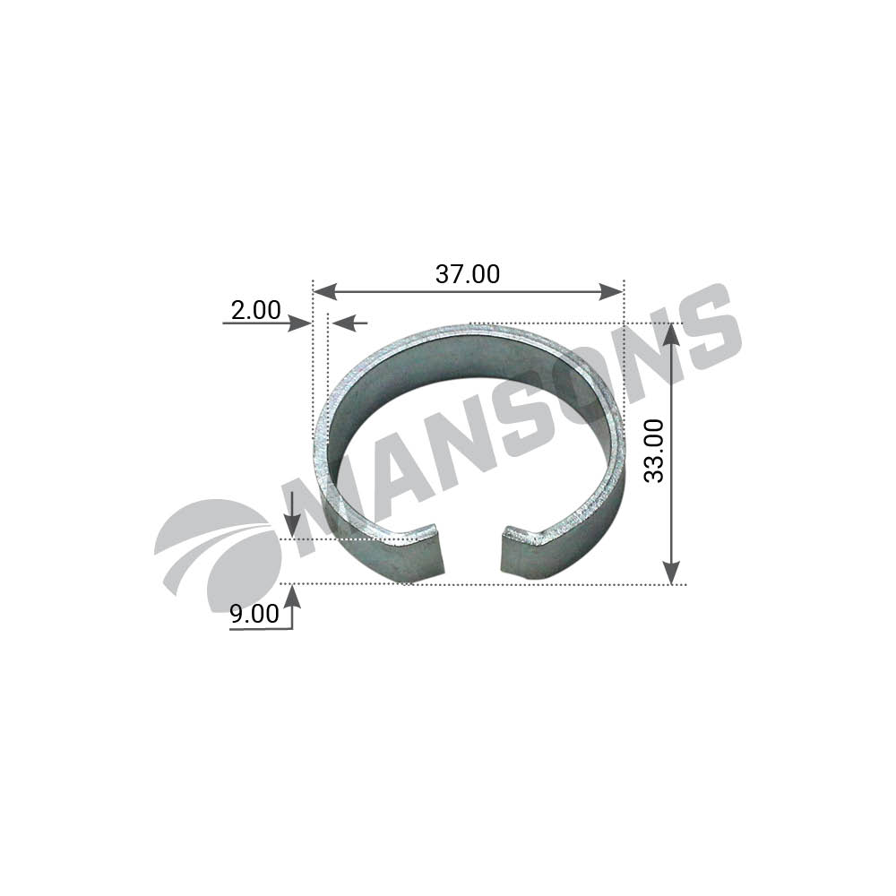 Колодки Стопорн. 32.5Х33Х10 Врw Есо Н/R Sn42, Кн/Кr Sn36 MANSON Sрr0045 Кольцо Пальца Торм