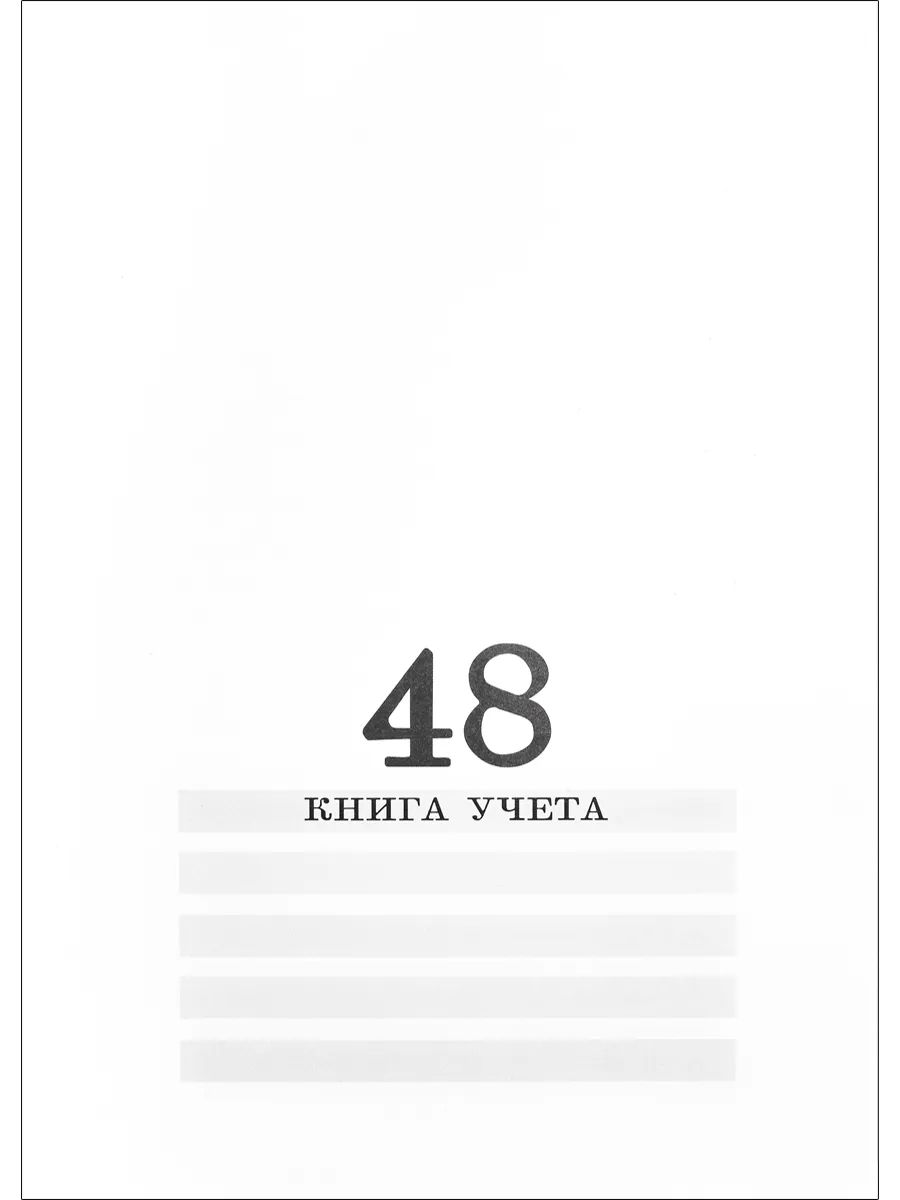 

Книга учёта Prof-Press белая, 48л, 48-4497