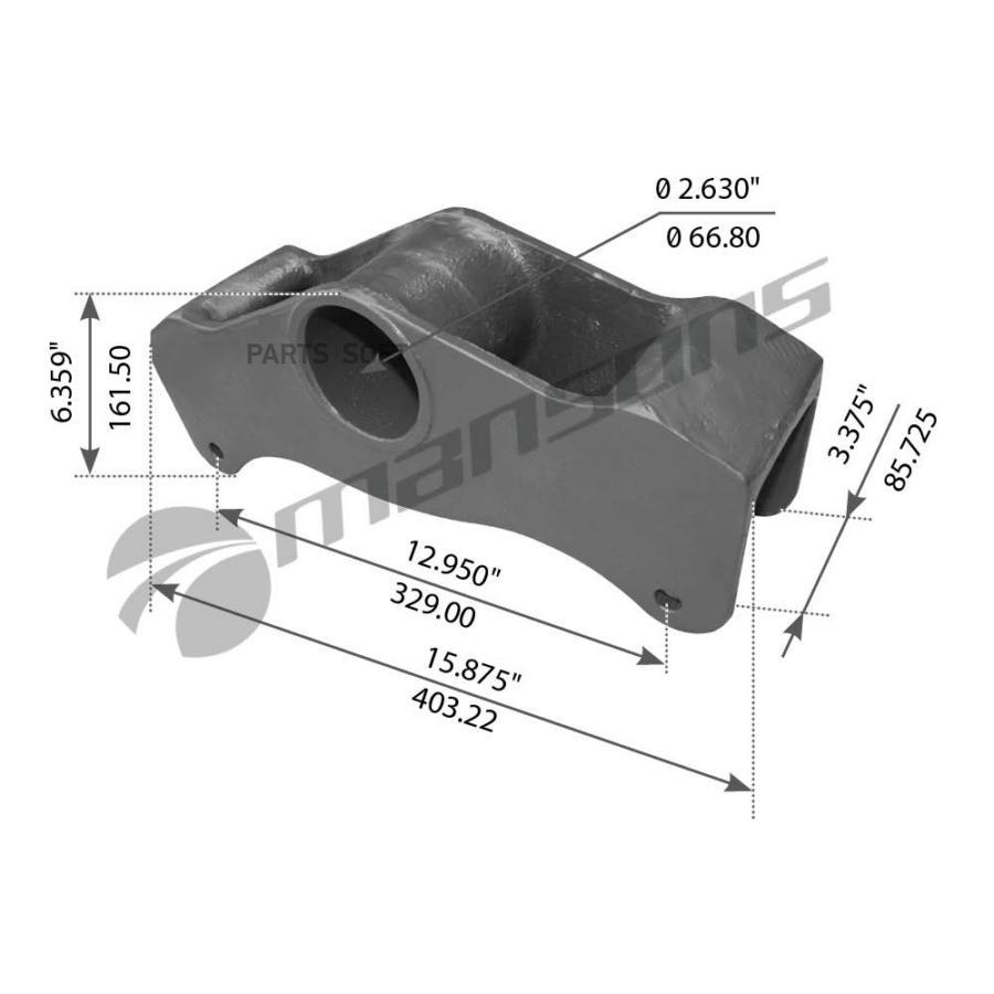 780.107Мns_Балансир Подвески L=403,22Х329Mmrоr MANSONS 780107