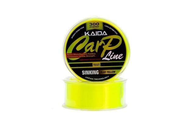 Леска Carp Line NEON YELLOW KAIDA  300 метров 0.331 мм 8.63 кг