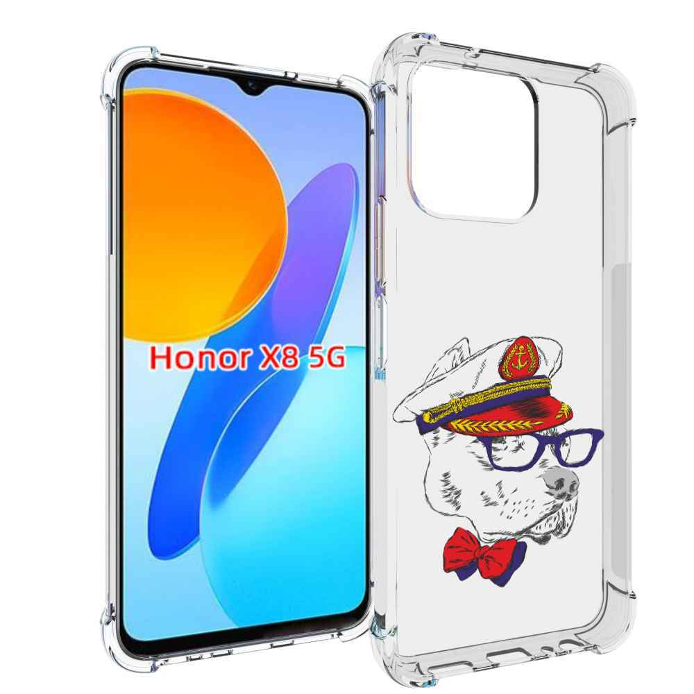 

Чехол MyPads бульдог для Honor X8 5G, Прозрачный, Tocco