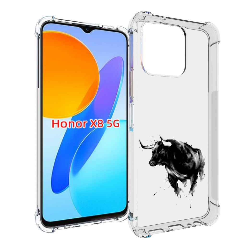 

Чехол MyPads бык для Honor X8 5G, Прозрачный, Tocco