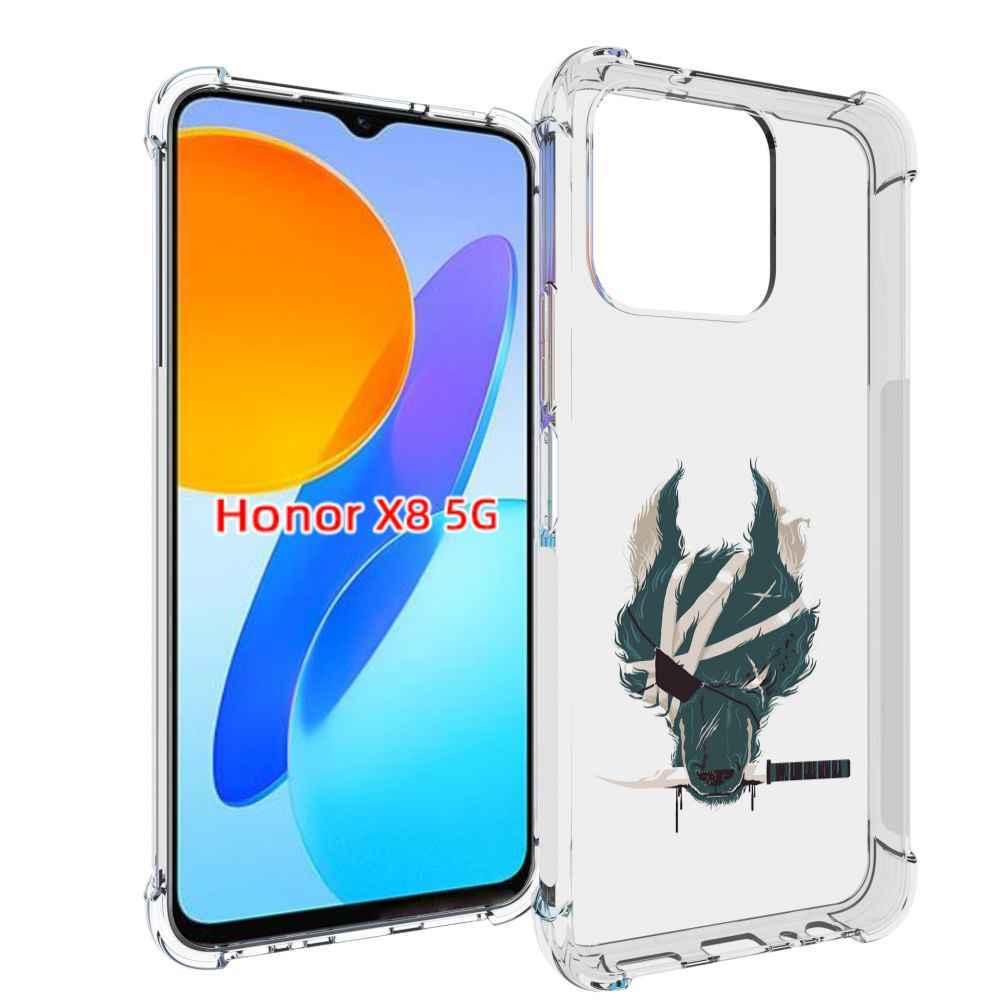 

Чехол MyPads волк-разбойник для Honor X8 5G, Прозрачный, Tocco