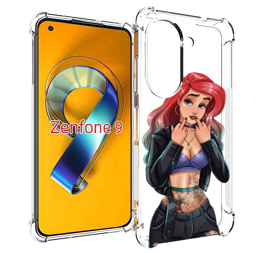 

Чехол MyPads Ариэль-русалочка-готика для Asus Zenfone 9 (AI2202), Прозрачный, Tocco