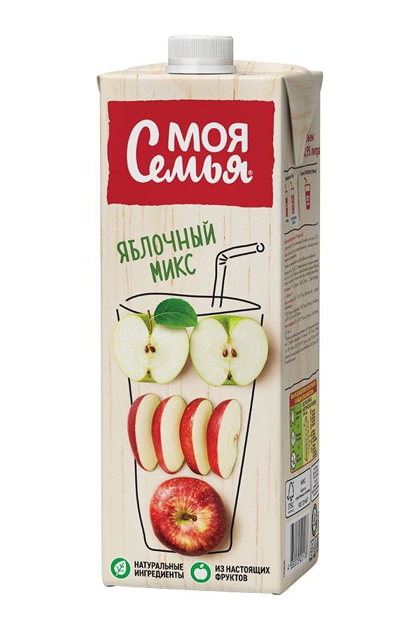 

Нектар Моя Семья Яблочный микс 950 мл