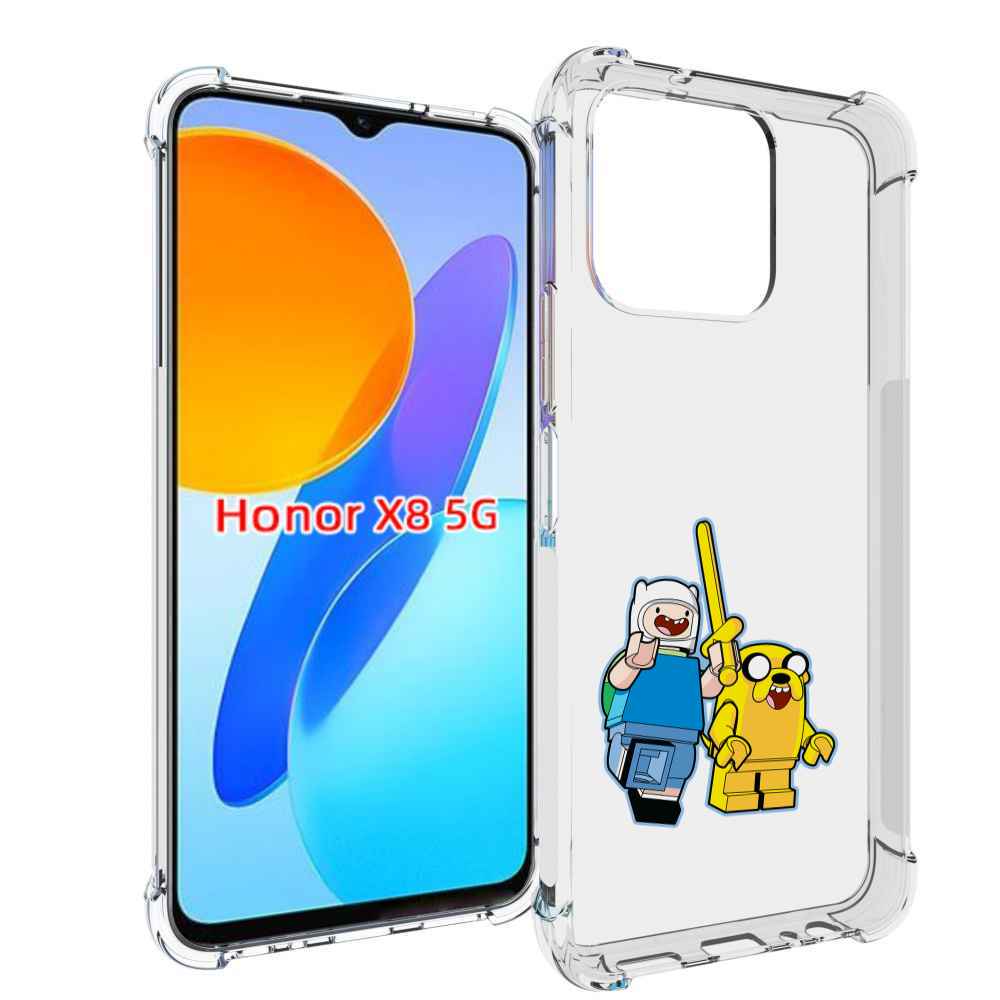 

Чехол MyPads время приключений лего для Honor X8 5G, Прозрачный, Tocco