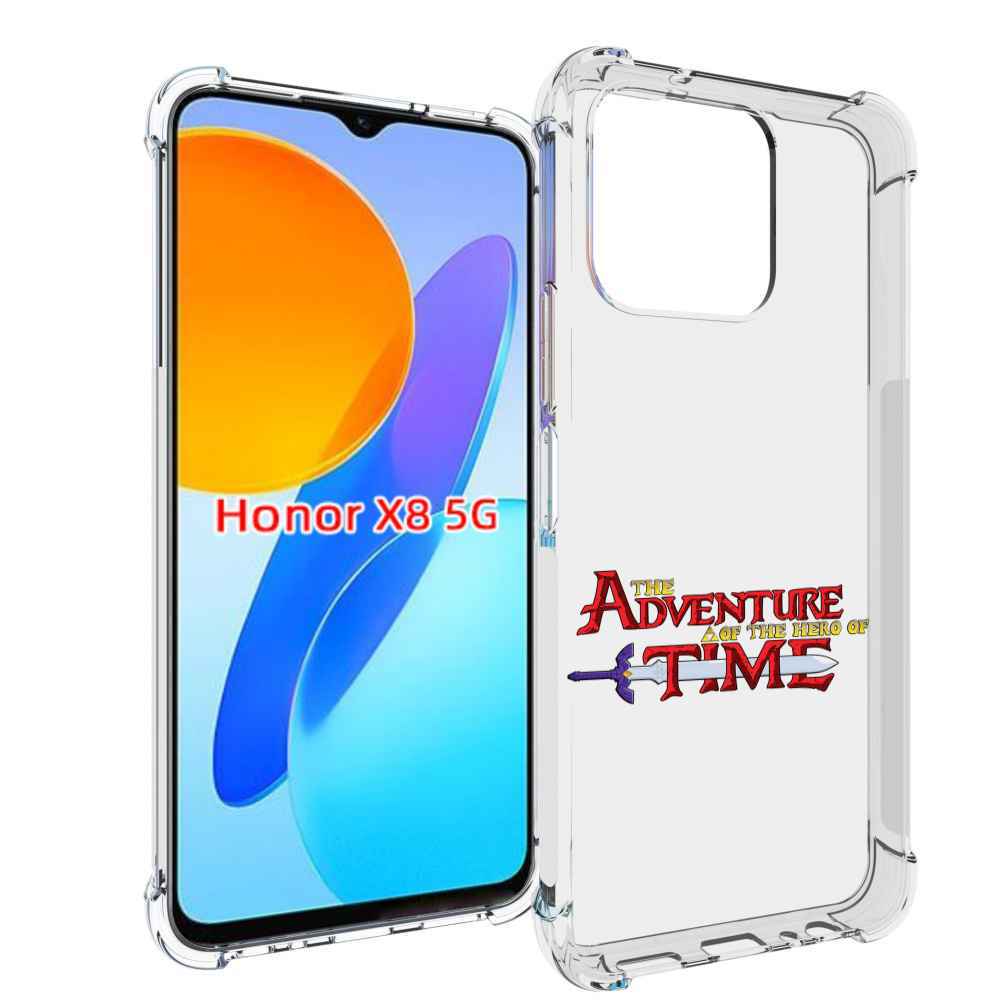 

Чехол MyPads время приключений логотип для Honor X8 5G, Прозрачный, Tocco