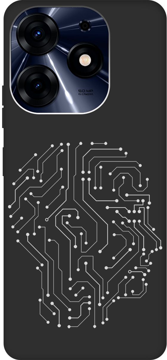 

Чехол на Tecno Spark 10 Pro с 3D принтом "Mindmap" черный, Черный;белый, 159566