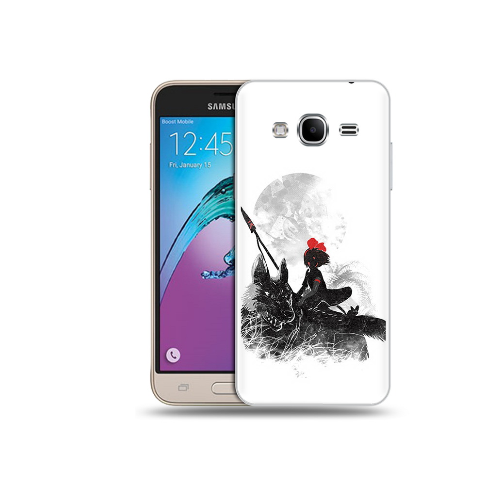 

Чехол MyPads Tocco для Samsung Galaxy J3 (2016) мононоке (PT29089.580.481), Прозрачный, Tocco
