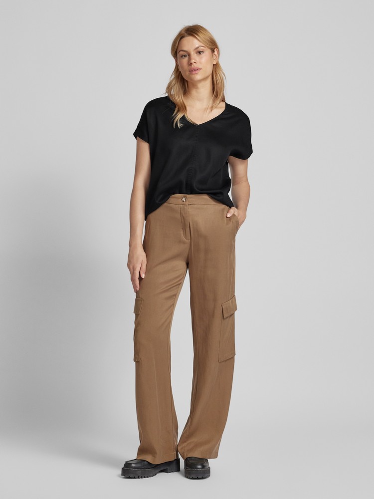 Блуза женская sOliver 2152042 черная 38 EU 8721₽