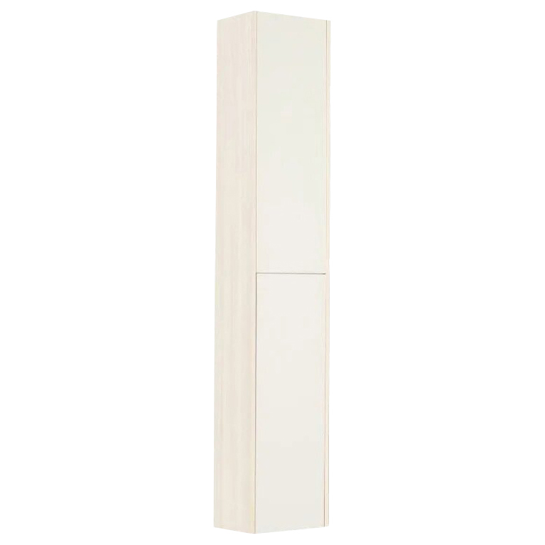 фото Шкаф-колонна йорк белый/выбеленное дерево акватон