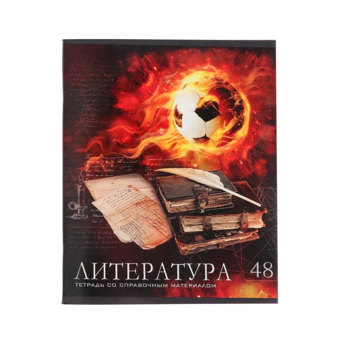 

Тетрадь Calligrata предметная Футбол 48 л линия Литература 3шт.