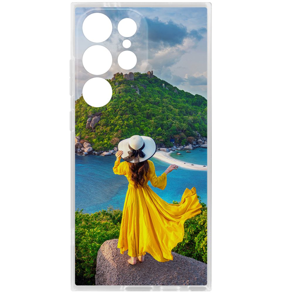

Чехол-накладка Krutoff Clear Case Платье летнее женское для Samsung Galaxy S24 Ultra, Прозрачный