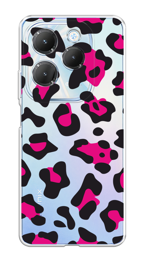 

Чехол на Infinix HOT 40/40 Pro "Pink cow spots", Черный;розовый, 3105250-1