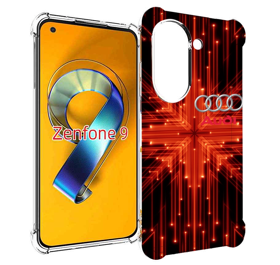 Чехол MyPads Ауди-на-неоновом-фоне для Asus Zenfone 9 (AI2202)