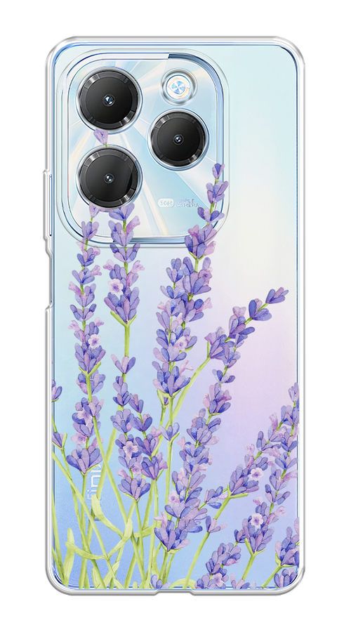 

Чехол на Infinix HOT 40/40 Pro "Лавандовые стебли", Фиолетовый;зеленый, 3105250-1