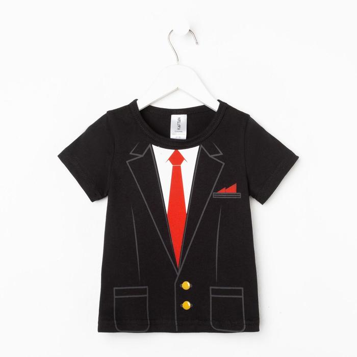 

Футболка детская KAFTAN Костюм рост 98-104, Черный, Костюм