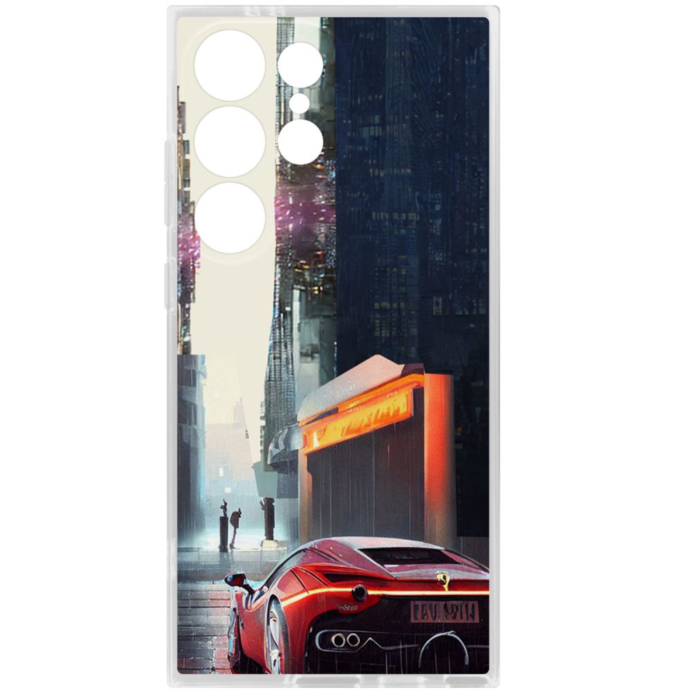 

Чехол-накладка Krutoff Clear Case Сити для Samsung Galaxy S24 Ultra, Прозрачный