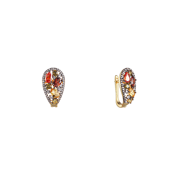 

Серьги из серебра с фианитом Element47 AES36944W_SR_001_YG, AES36944W_SR_001_YG