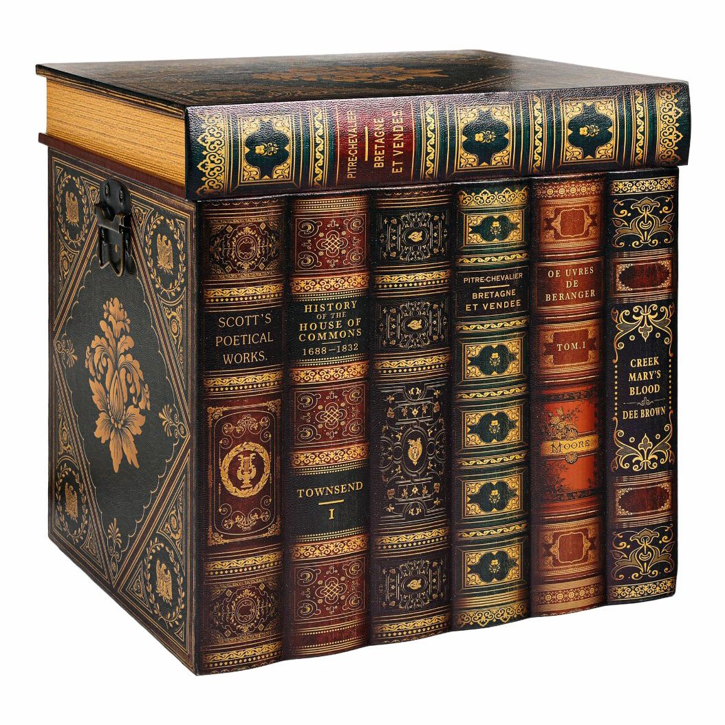 

Сундук декоративный Grand Forest Книги 50 х 42 х 48 см коричневый
