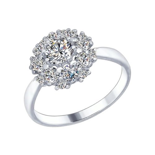 

Кольцо из серебра с фианитом р 17.5 SOKOLOV 89010046, 89010046