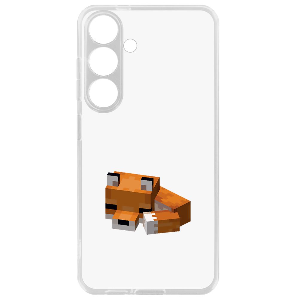 

Чехол-накладка Krutoff Clear Case Minecraft-Спящий Лисенок для Samsung Galaxy S24+, Прозрачный