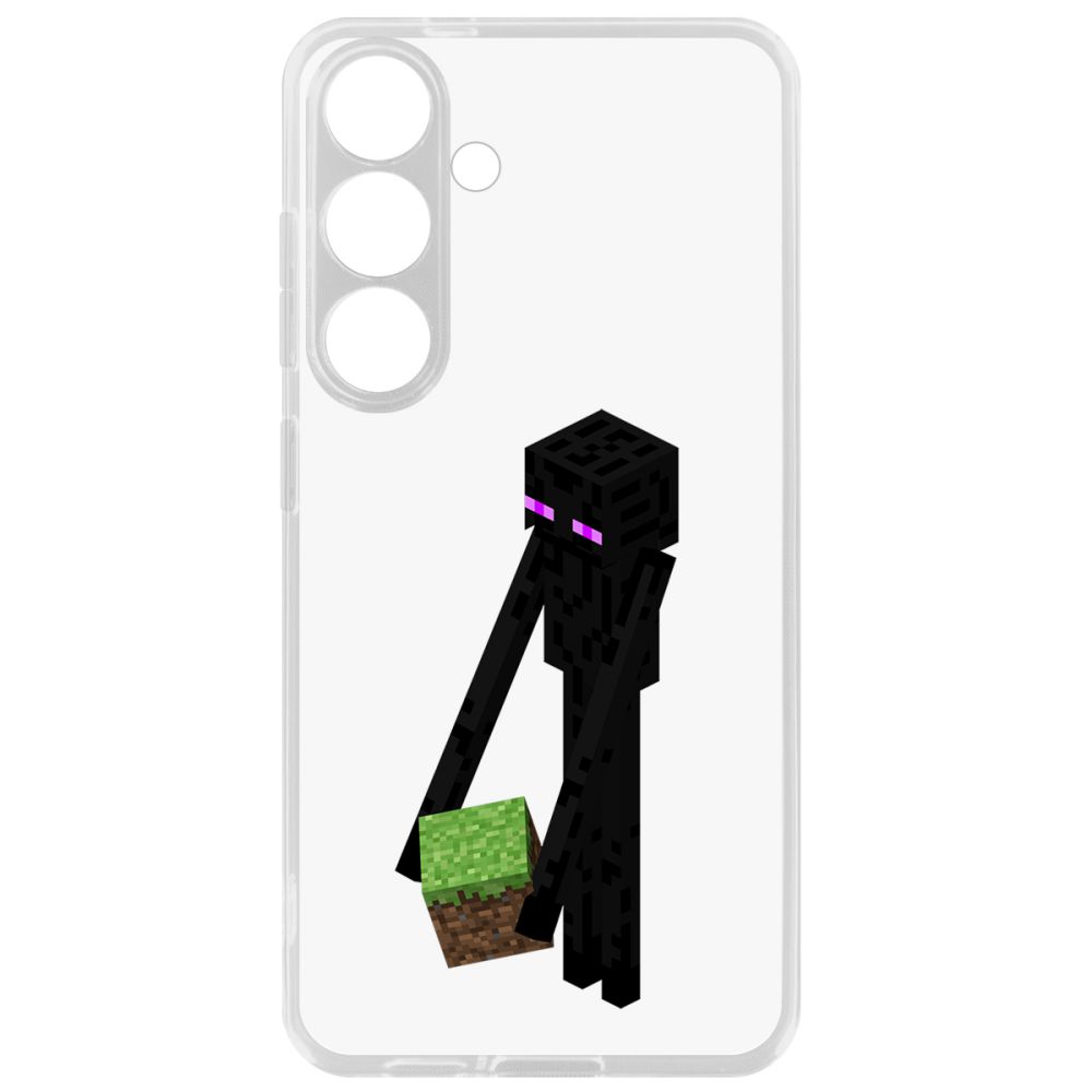 

Чехол-накладка Krutoff Clear Case Minecraft-Эндермен для Samsung Galaxy S24+, Прозрачный