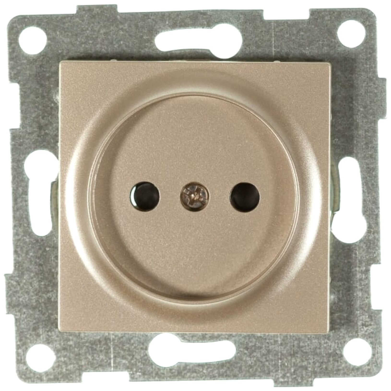 

GUSI ELECTRIC Ugra МЕХ. Роз. 1-ой б/з с з/ш, СУ , 16А, 250В, шампань С11Р2-027, Бежевый