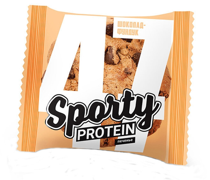 

Sporty Печенье Sporty Protein 60 г, 1 шт, вкус: шоколад-фундук, Печенье Sporty Protein 60 г, 1 шт, вкус: шоколад-фундук