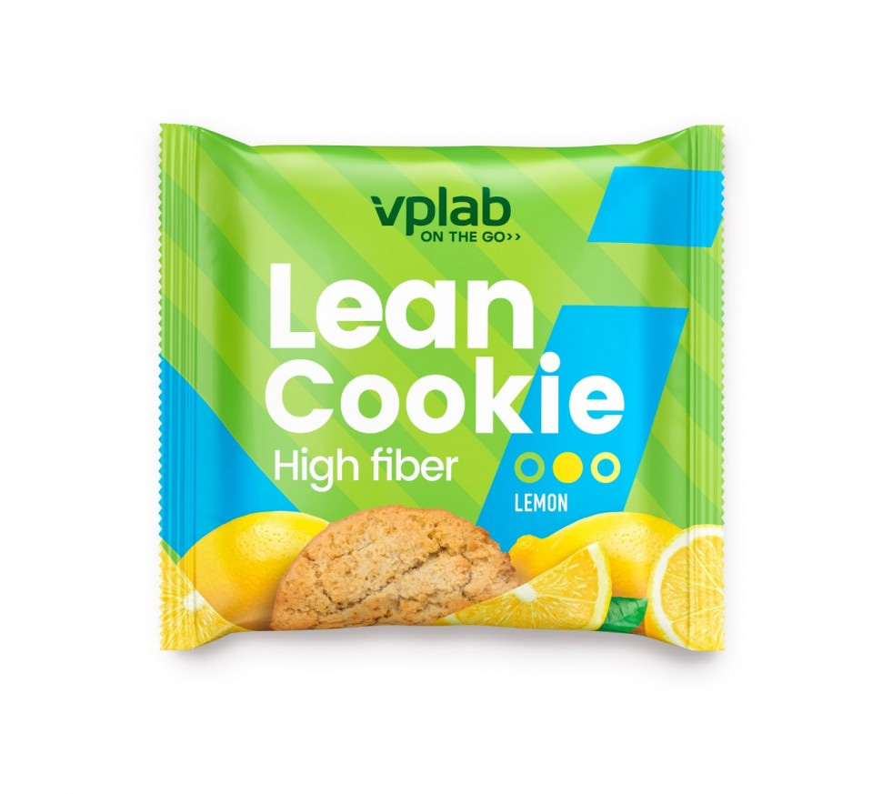 фото Vplab печенье vplab lean cookie 40 г, 1 шт, вкус: лимон