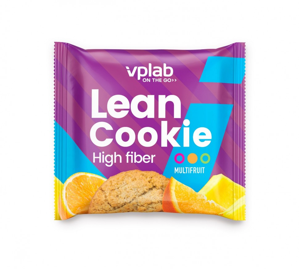 фото Vplab печенье vplab lean cookie 40 г, 1 шт, вкус: мультифрукт