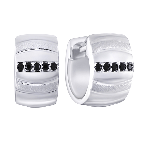 

Серьги из серебра с фианитом Element47 AE3961BKNNR5_SR_001_WG, AE3961BKNNR5_SR_001_WG